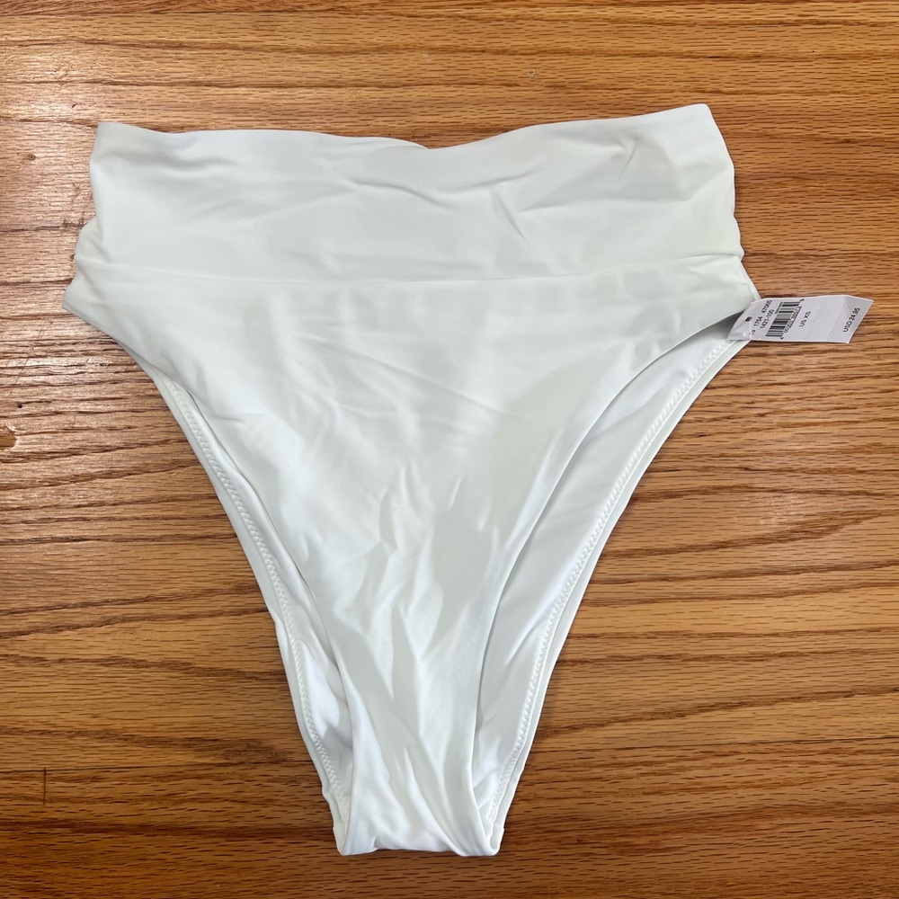 NWT Arie High-Waisted Cheeky Bikini Bottoms